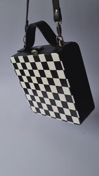 Wooden purse - "Chess"